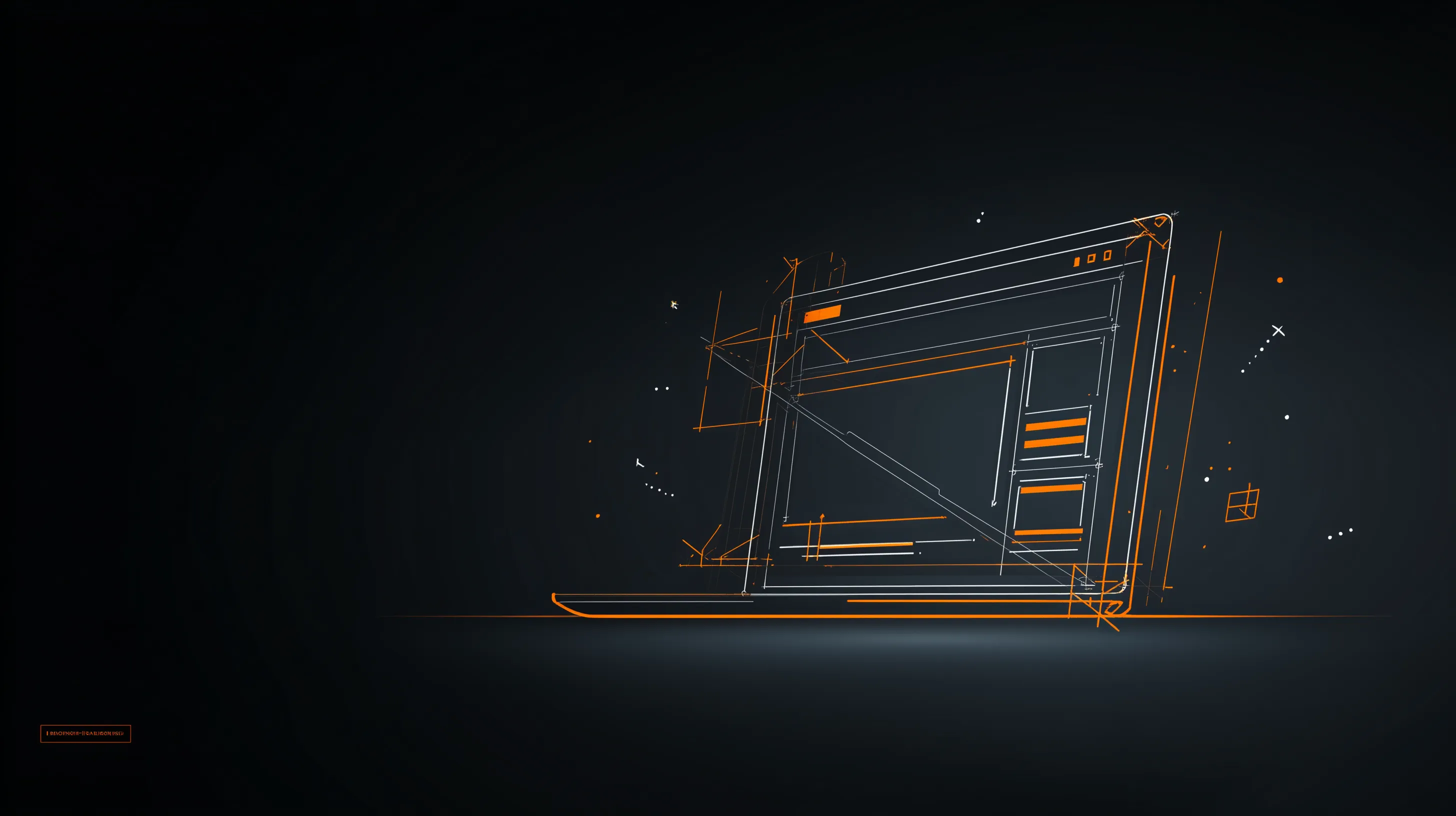 Website wireframe blueprint sketch